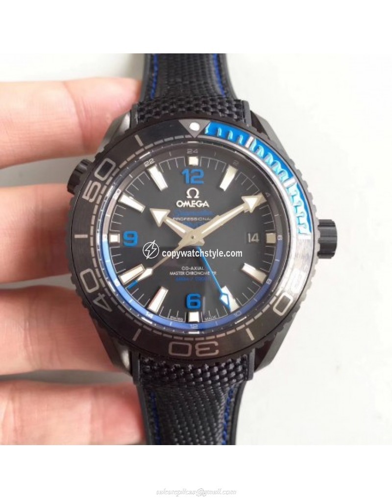 Omega Seamaster Planet Ocean 600M Deep Black In Blue GMT 215.92.46.22.01.002 JH PVD Black Omega Seamaster Planet Ocean 600M Deep Black In Blue GMT 215.92.46.22.01.002 JH PVD Black