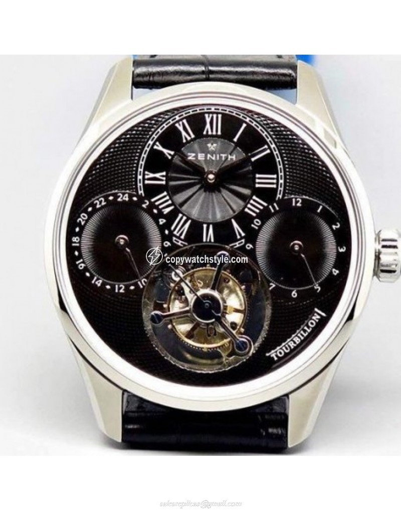 Zenith EP Calender Tourbillon SS/LE Black Swiss Tourbillon Zenith EP Calender Tourbillon SS/LE Black Swiss Tourbillon