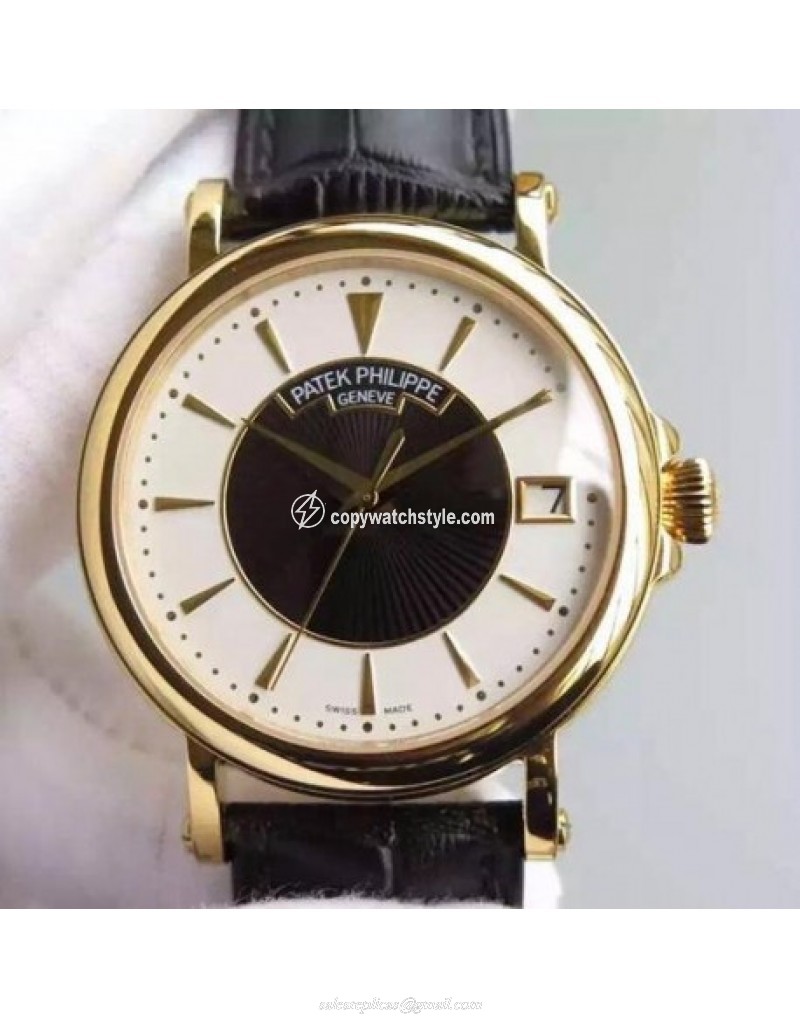 Patek Philippe Calatrava 5153 Yellow Gold White & Black 