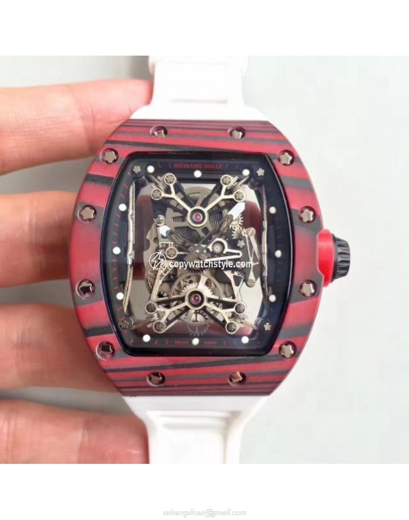 Richard Mille RM50-27-01 NTPT KV Red Forged Carbon Black & Skeleton Richard Mille RM50-27-01 NTPT KV Red Forged Carbon Black & Skeleton