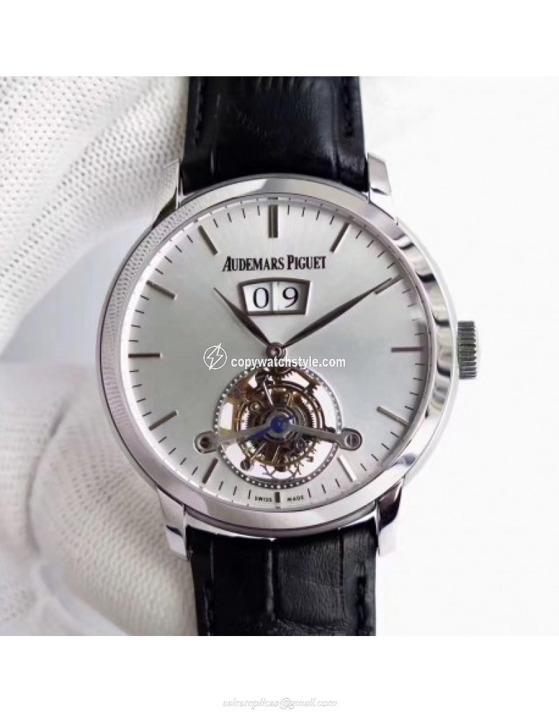Audemars Piguet Jules Audemars Tourbillon Grande Date 26559 TF Stainless Steel Silver Audemars Piguet Jules Audemars Tourbillon Grande Date 26559 TF Stainless Steel Silver