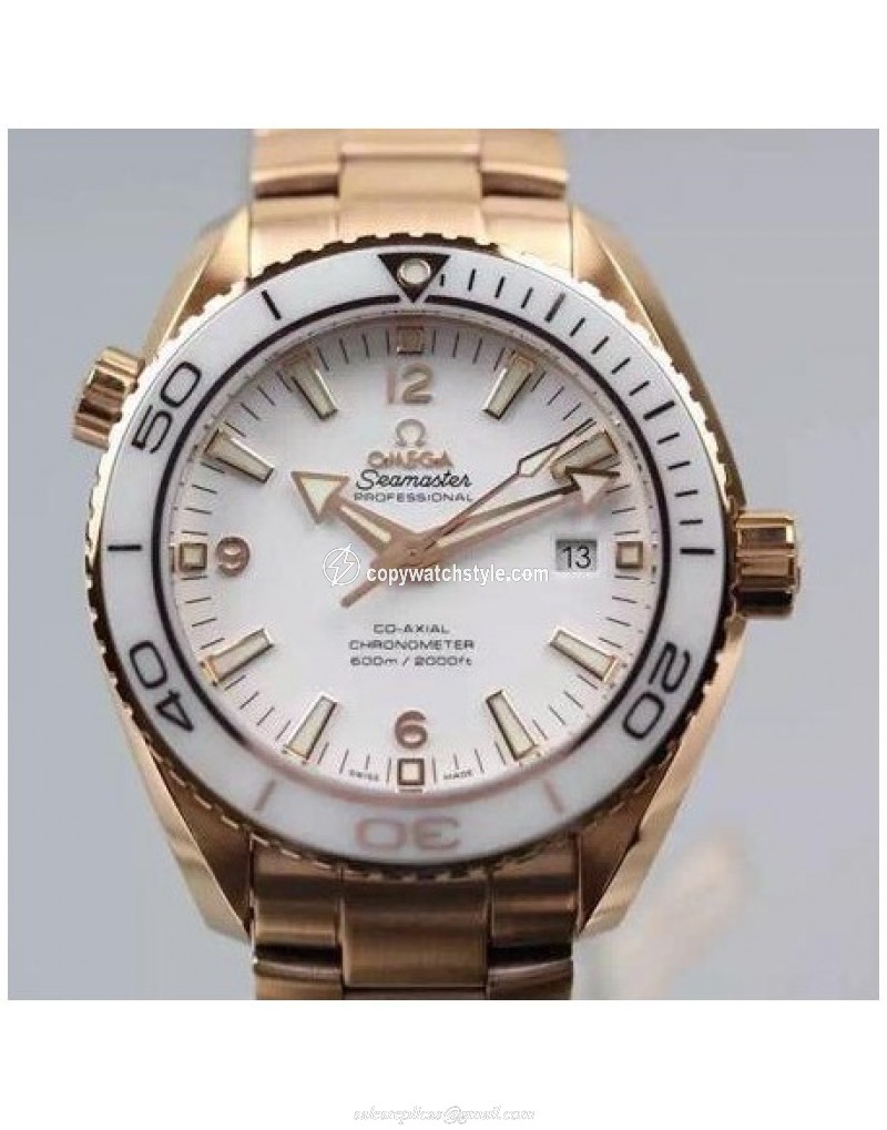 Omega Seamaster Planet Ocean 37mm Rose Gold White Omega Seamaster Planet Ocean 37mm Rose Gold White