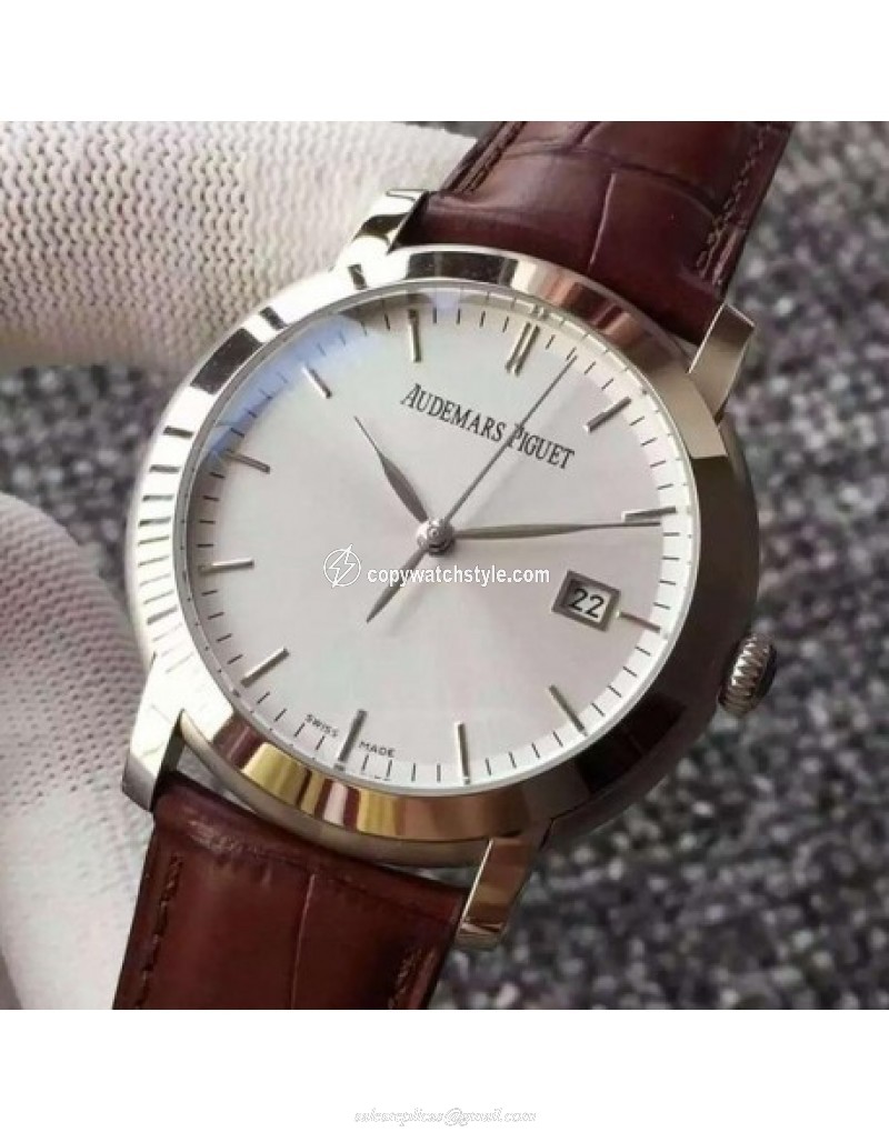 Audemars Piguet Jules Audemars 15170 Stainless Steel White Audemars Piguet Jules Audemars 15170 Stainless Steel White