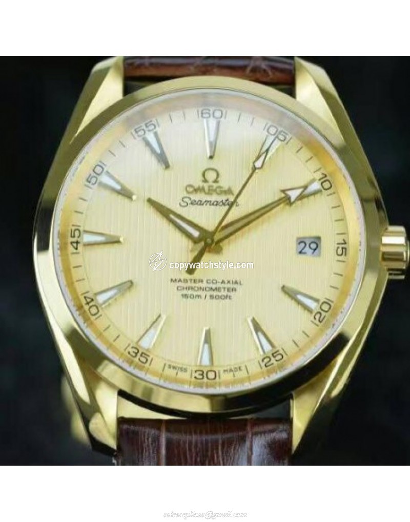 Omega Seamaster Aqua Terra 150M 41MM Yellow Gold Gold Omega Seamaster Aqua Terra 150M 41MM Yellow Gold Gold
