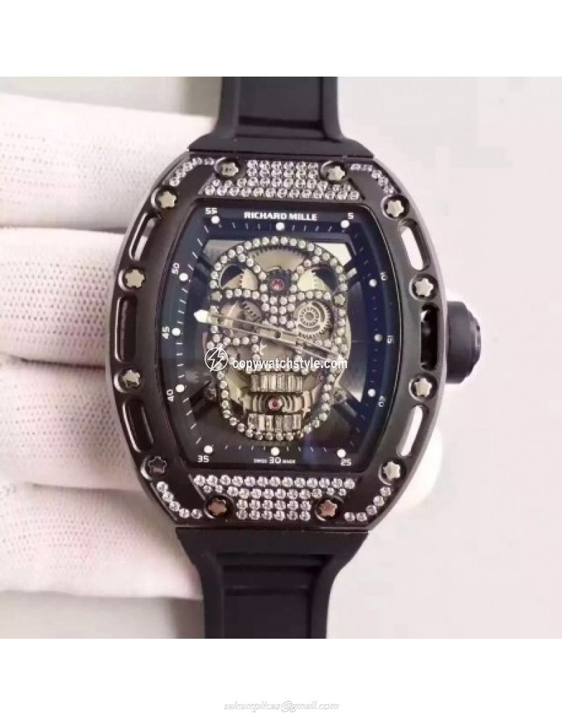 Richard Mille RM052 SF PVD & Diamond Diamond Skull Richard Mille RM052 SF PVD & Diamond Diamond Skull