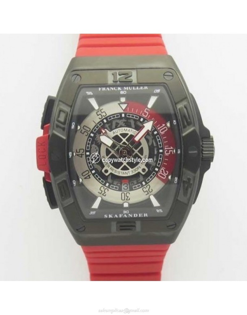 Franck Muller Skafander SKF 46 DV SC DT Noob Ceramic Red Skeleton Franck Muller Skafander SKF 46 DV SC DT Noob Ceramic Red Skeleton