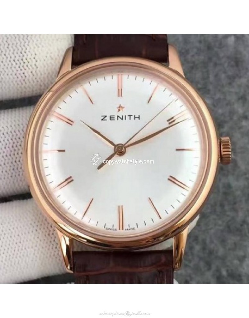 Zenith Elite 6150 18.2270.6150/01.C498 Rose Gold White Zenith Elite 6150 18.2270.6150/01.C498 Rose Gold White