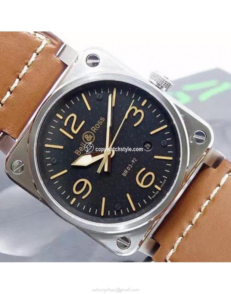 Bell & Ross BR 03 92 Stainless Steel Black Bell & Ross BR 03 92 Stainless Steel Black