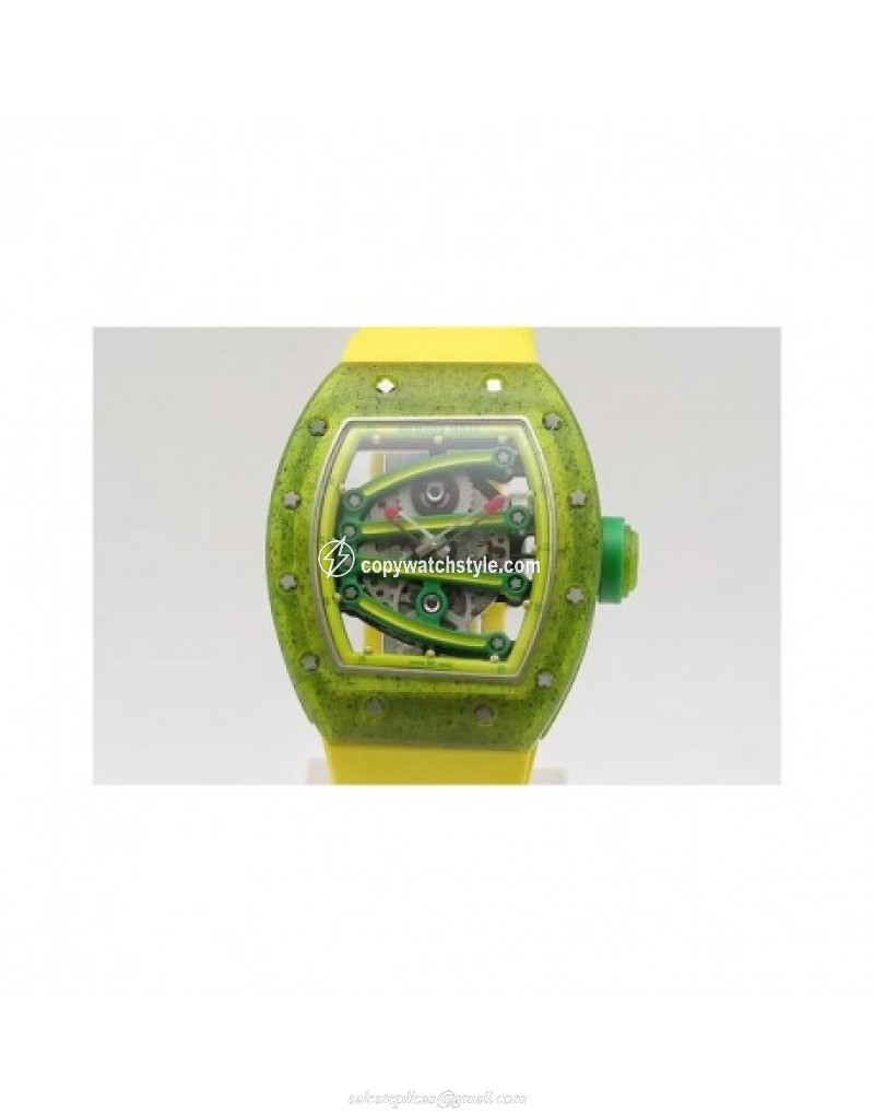 Richard Mille RM 59-01 Tourbillon Yohan Blake Translucent Green Composite Skeleton Green Richard Mille RM 59-01 Tourbillon Yohan Blake Translucent Green Composite Skeleton Green