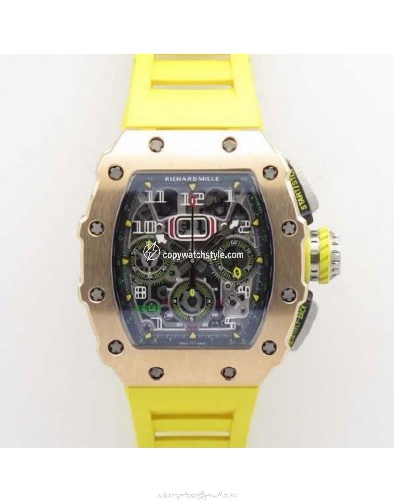 Richard Mille RM011 Felipe Massa Chronograph KV Rose Gold Skeleton Richard Mille RM011 Felipe Massa Chronograph KV Rose Gold Skeleton