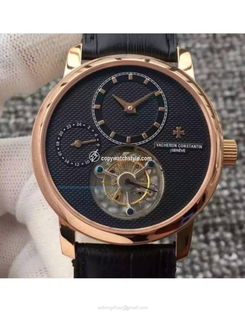 Vacheron Constantin Patrimony Tourbillon Rose Gold Black Vacheron Constantin Patrimony Tourbillon Rose Gold Black