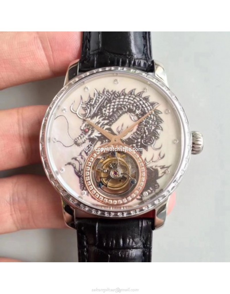 Vacheron Constantin Patrimony Tourbillon Noob Stainless Steel & Diamonds Dragon Vacheron Constantin Patrimony Tourbillon Noob Stainless Steel & Diamonds Dragon