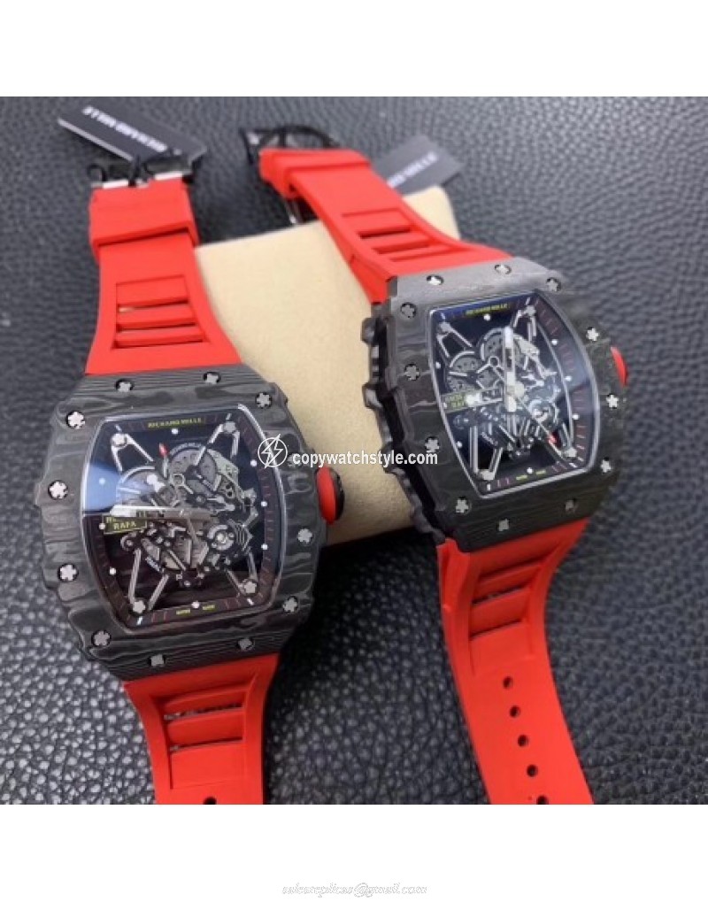 Richard Mille RM35-01 Rafael Nadal KV V2 Forged Carbon Skeleton Richard Mille RM35-01 Rafael Nadal KV V2 Forged Carbon Skeleton
