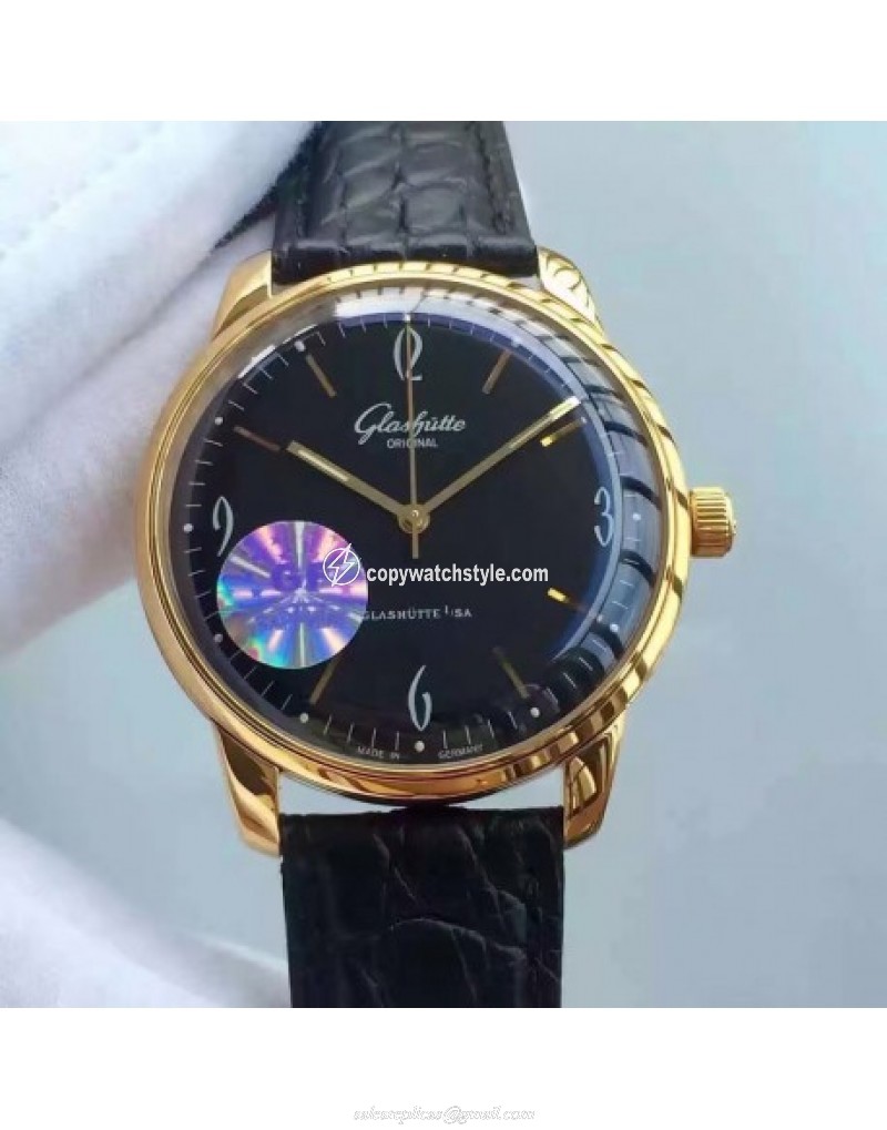 Glashutte Senator Sixties 39-52-01-01-04 GF Rose Gold Black Glashutte Senator Sixties 39-52-01-01-04 GF Rose Gold Black