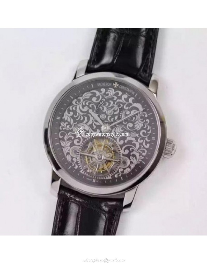 Vacheron Constantin Patrimony Tourbillon Stainless Steel Black Vacheron Constantin Patrimony Tourbillon Stainless Steel Black
