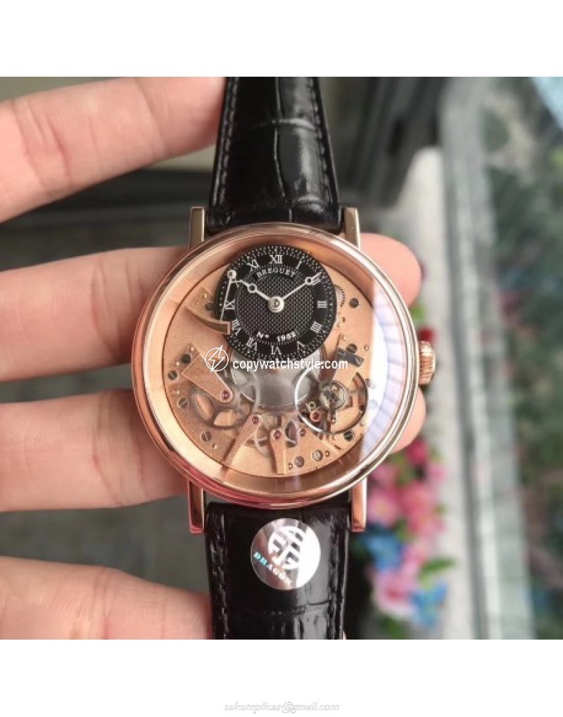 Breguet Tradition 7057BR/R9/9W6 SF V2 Rose Gold Rose Gold & Black Skeleton Breguet Tradition 7057BR/R9/9W6 SF V2 Rose Gold Rose Gold & Black Skeleton