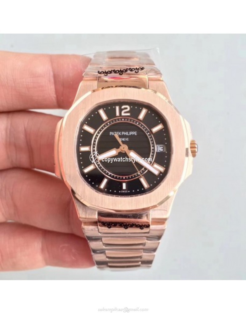 Patek Philippe Nautilus Ladies 7011-1R JJ Rose Gold Black Patek Philippe Nautilus Ladies 7011-1R JJ Rose Gold Black