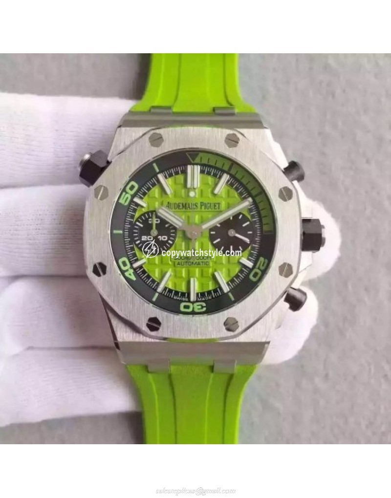 Audemars Piguet Royal Oak Offshore Diver Chronograph 26703ST.OO.A038CA.01 JF Stainless Steel Green Audemars Piguet Royal Oak Offshore Diver Chronograph 26703ST.OO.A038CA.01 JF Stainless Steel Green