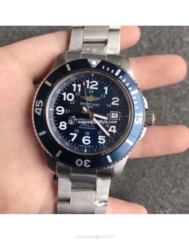 Breitling Superocean II 44MM A17392D8/C910-162A GF Stainless Steel Blue Breitling Superocean II 44MM A17392D8/C910-162A GF Stainless Steel Blue