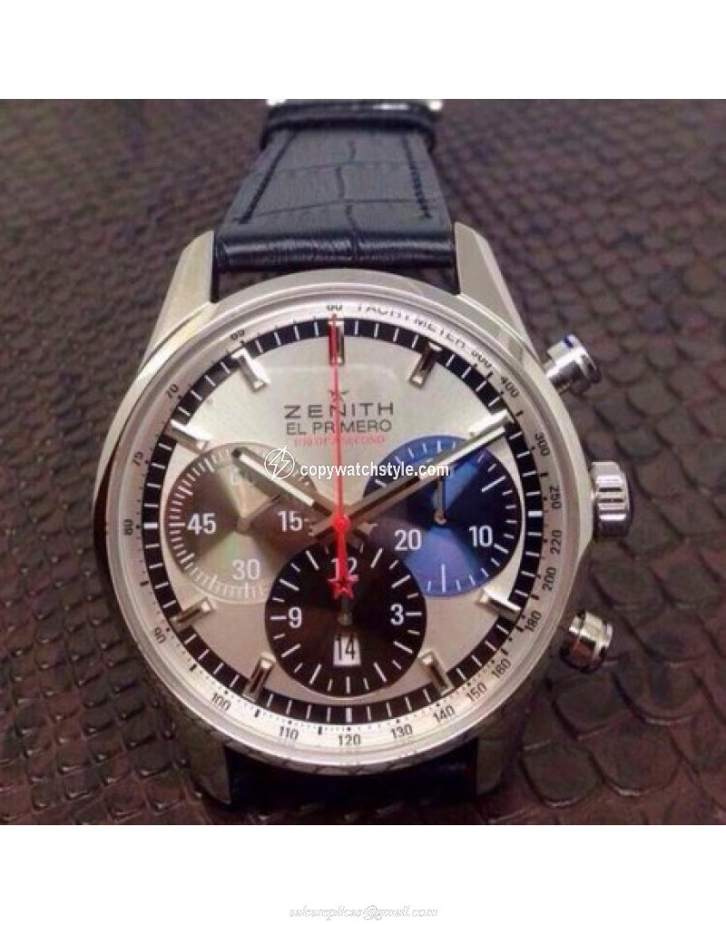 Zenith El Primero Chronograph SWISS Valjoux 7750 SS/LE Black Zenith El Primero Chronograph SWISS Valjoux 7750 SS/LE Black