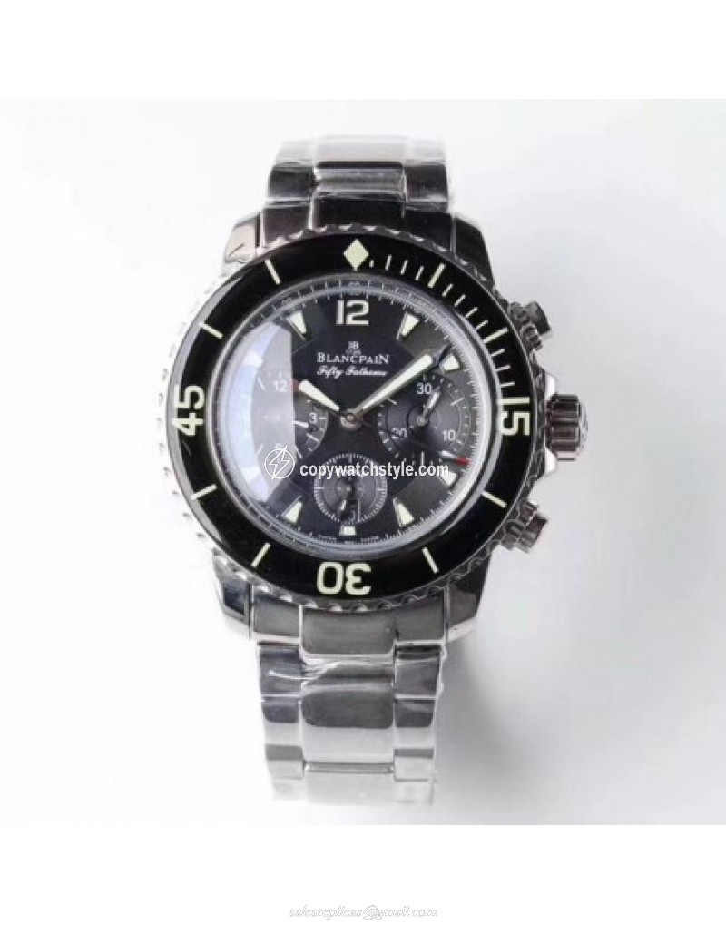 Blancpain Fifty Fathoms Flyback Chronograph 5085F-1130-71 UF Stainless Steel Black Blancpain Fifty Fathoms Flyback Chronograph 5085F-1130-71 UF Stainless Steel Black