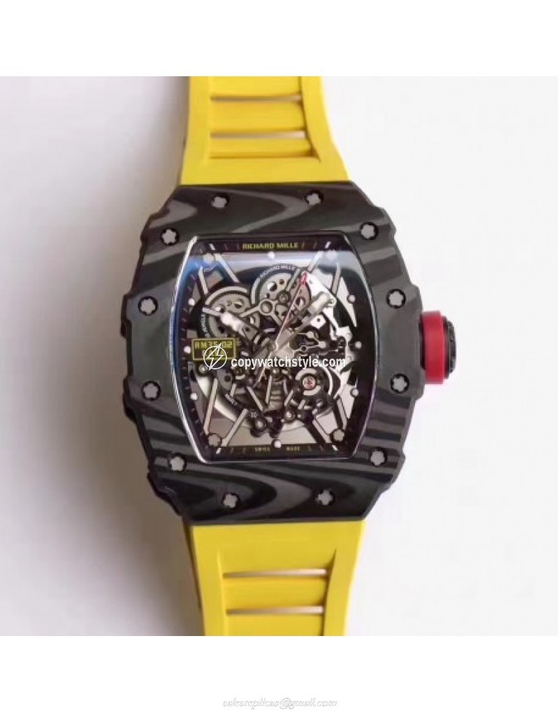 Richard Mille RM35-02 Rafael Nadal KV Forged Carbon Black & Skeleton 