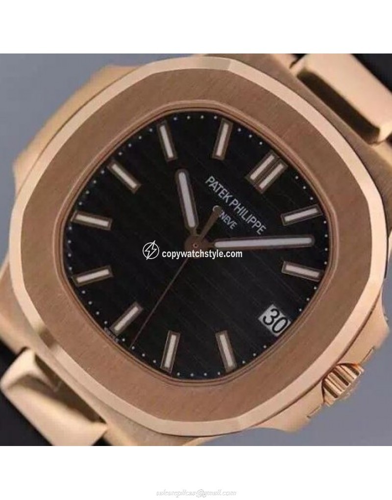 Patek Philippe Nautilus Jumbo 5711 Rose Gold Black Patek Philippe Nautilus Jumbo 5711 Rose Gold Black