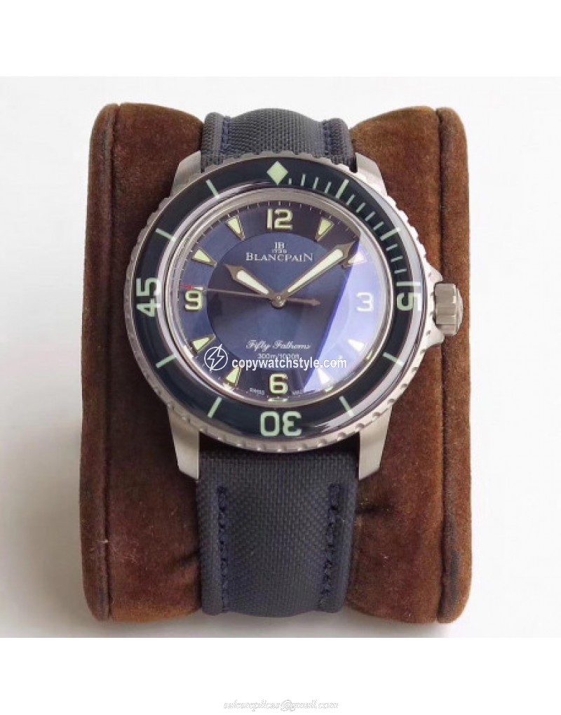 Blancpain Fifty Fathoms 5015 12B40 O52 ZF Titanium Blue Blancpain Fifty Fathoms 5015 12B40 O52 ZF Titanium Blue