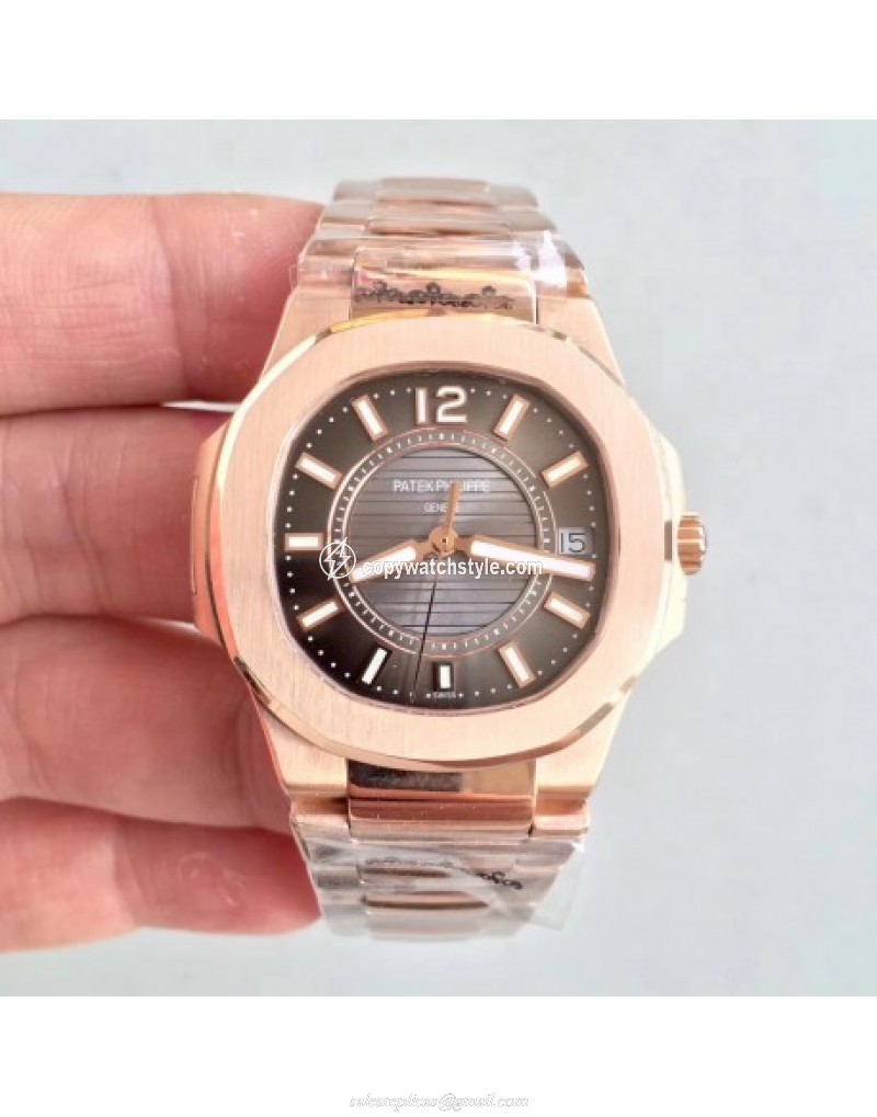 Patek Philippe Nautilus Ladies 7011-1R JJ Rose Gold Brown Patek Philippe Nautilus Ladies 7011-1R JJ Rose Gold Brown