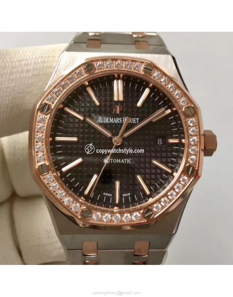 Audemars Piguet Royal Oak 15400 JF Stainless Steel & Diamonds Black Audemars Piguet Royal Oak 15400 JF Stainless Steel & Diamonds Black
