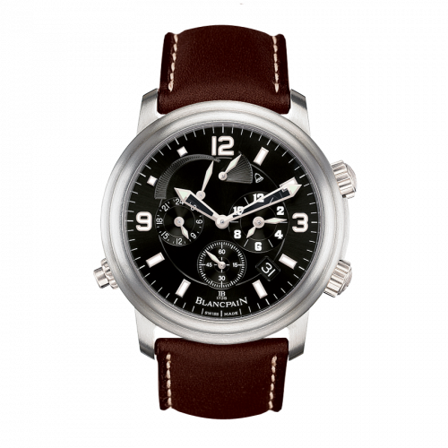 Blancpain Leman Reveil GMT Titanium / Black / Barennia 2041-1230-63B