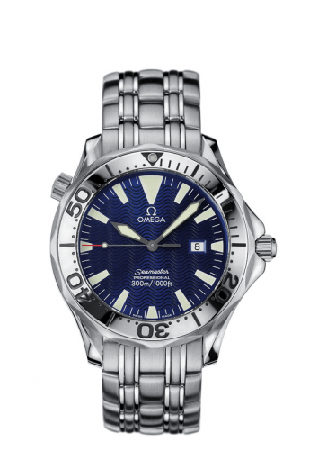 Omega Seamaster Diver 300M Quartz 41 Stainless Steel / Electric Blue / Bracelet 2065.80.00 Omega Seamaster Diver 300M Quartz 41 Stainless Steel / Electric Blue / Bracelet 2065.80.00