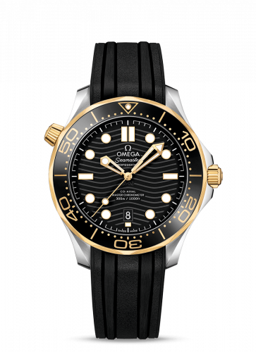 Omega Seamaster Diver 300M Master Co-Axial 42 Stainless Steel / Yellow Gold / Black / Rubber 210.22.42.20.01.001 Omega Seamaster Diver 300M Master Co-Axial 42 Stainless Steel / Yellow Gold / Black / Rubber 210.22.42.20.01.001