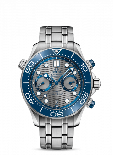 Omega Seamaster Diver 300M Master Co-Axial 44 Chronograph Stainless Steel / Grey / Bracelet 210.30.44.51.06.001 Omega Seamaster Diver 300M Master Co-Axial 44 Chronograph Stainless Steel / Grey / Bracelet 210.30.44.51.06.001