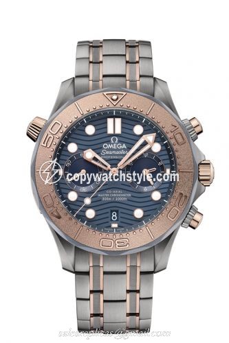 Omega Seamaster Diver 300M Master Co-Axial 44 Chronograph Titanium / Tantalum / Sedna Gold / Blue / Bracelet 210.60.44.51.03.001 Omega Seamaster Diver 300M Master Co-Axial 44 Chronograph Titanium / Tantalum / Sedna Gold / Blue / Bracelet 210.60.44.51.03.001