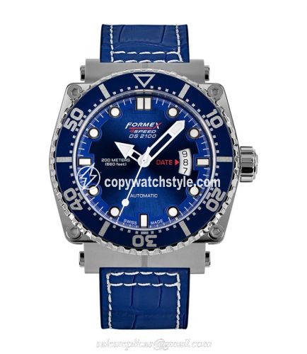Formex Diver Automatic Blue / Croco 2100.1.7030.243 Formex Diver Automatic Blue / Croco 2100.1.7030.243