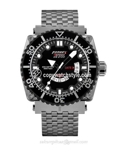 Formex Diver Quartz GMT Black / Bracelet 2100.3.2022.100 Formex Diver Quartz GMT Black / Bracelet 2100.3.2022.100