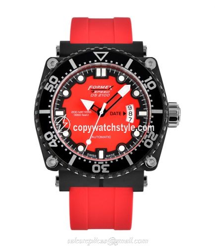 Formex Diver Automatic Red / Rubber 2100.9.7074.960 Formex Diver Automatic Red / Rubber 2100.9.7074.960