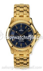 Omega Seamaster 120M Automatic 36.25 Yellow Gold / Blue 2101.81.00 Omega Seamaster 120M Automatic 36.25 Yellow Gold / Blue 2101.81.00