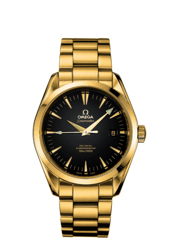 Omega Seamaster Aqua Terra 150M Co-Axial 39.2 Yellow Gold / Black / Bracelet 2103.50.00 Omega Seamaster Aqua Terra 150M Co-Axial 39.2 Yellow Gold / Black / Bracelet 2103.50.00