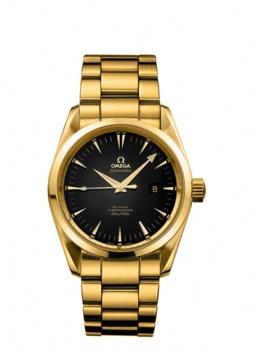 Omega Seamaster Aqua Terra 150M Co-Axial 36.2 Yellow Gold / Black / Bracelet 2104.50.00 Omega Seamaster Aqua Terra 150M Co-Axial 36.2 Yellow Gold / Black / Bracelet 2104.50.00