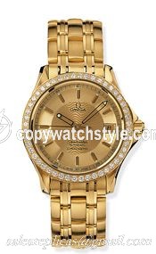 Omega Seamaster 120M Automatic 36.25 Yellow Gold / Diamond / Champagne 2105.11.00 Omega Seamaster 120M Automatic 36.25 Yellow Gold / Diamond / Champagne 2105.11.00