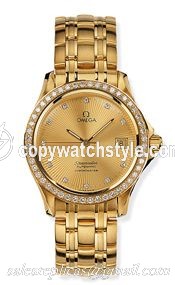 Omega Seamaster 120M Automatic 36.25 Yellow Gold / Diamond / Champagne 2105.15.00 Omega Seamaster 120M Automatic 36.25 Yellow Gold / Diamond / Champagne 2105.15.00