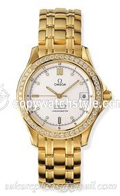 Omega Seamaster 120M Automatic 36.25 Yellow Gold / Diamond / White 2105.20.00 Omega Seamaster 120M Automatic 36.25 Yellow Gold / Diamond / White 2105.20.00