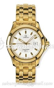 Omega Seamaster 120M Quartz 36.25 Yellow Gold / White 2111.21.00