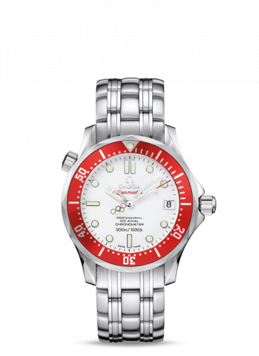 Omega Seamaster Diver 300M Co-Axial 36.25 Stainless Steel / White / Bracelet / Vancouver Olympics 212.30.36.20.04.001 Omega Seamaster Diver 300M Co-Axial 36.25 Stainless Steel / White / Bracelet / Vancouver Olympics 212.30.36.20.04.001