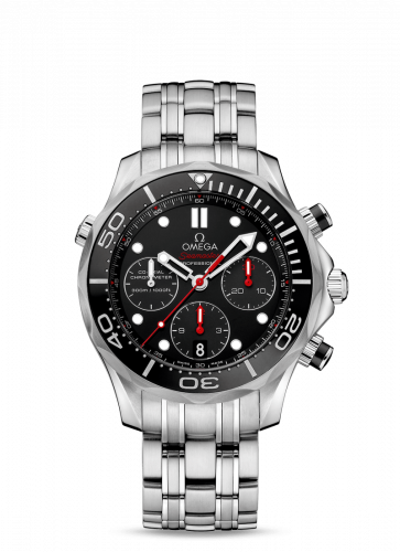 Omega Seamaster Diver 300M Co-Axial 41.5 Chronograph Stainless Steel / Black / Bracelet 212.30.42.50.01.001 Omega Seamaster Diver 300M Co-Axial 41.5 Chronograph Stainless Steel / Black / Bracelet 212.30.42.50.01.001
