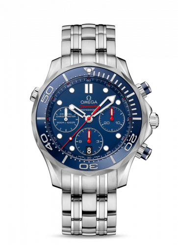 Omega Seamaster Diver 300M Co-Axial 44 Chronograph Stainless Steel / Blue / Bracelet 212.30.44.50.03.001 Omega Seamaster Diver 300M Co-Axial 44 Chronograph Stainless Steel / Blue / Bracelet 212.30.44.50.03.001