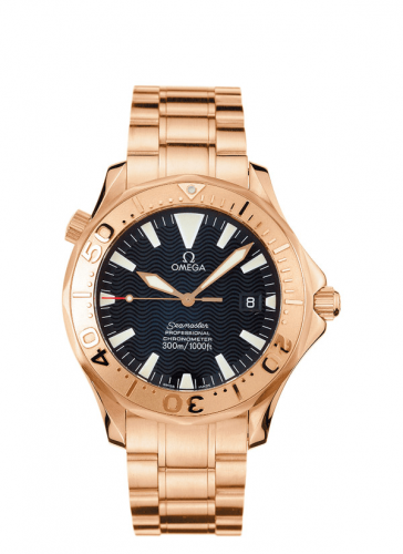 Omega Seamaster Diver 300M Automatic 41 Red Gold / Black / Bracelet 2136.50.00 Omega Seamaster Diver 300M Automatic 41 Red Gold / Black / Bracelet 2136.50.00