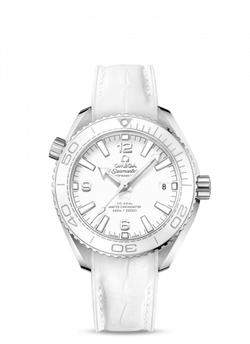 Omega Seamaster Planet Ocean 600M Co-Axial 39.5 Master Chronometer Stainless Steel / White / Alligator 215.33.40.20.04.001 Omega Seamaster Planet Ocean 600M Co-Axial 39.5 Master Chronometer Stainless Steel / White / Alligator 215.33.40.20.04.001